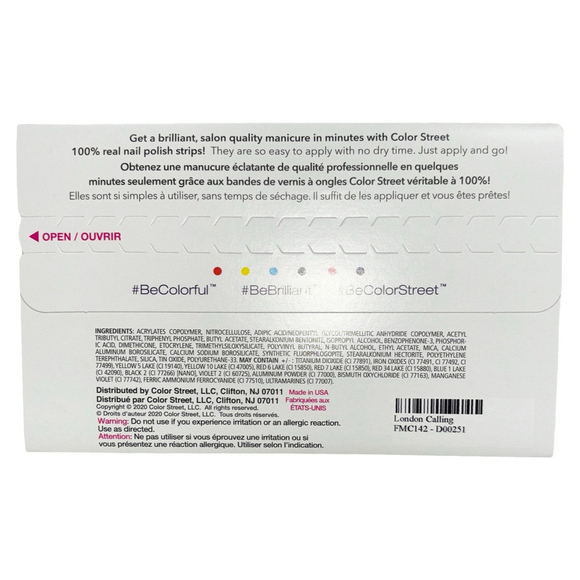 Color Street London Calling Nail Polish Strips - Picture 2 of 2